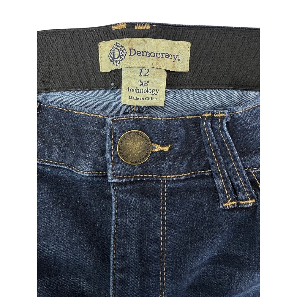 DEMOCRACY Ab Technology High Rise Itty Bitty Bootcut Jean Size 12 - Picture 3 of 5